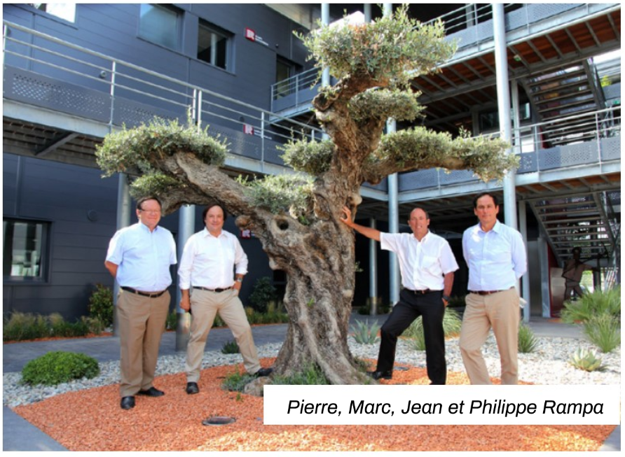 Les 4 frères : Pierre, Marc, Jean et Philippe Rampa